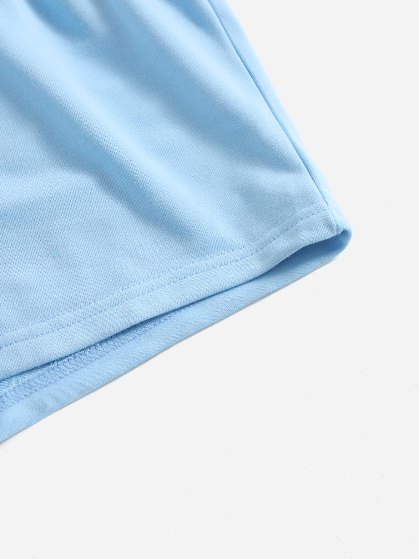 SHEIN EZwear 2 paquetes de pantalones cortos deportivos elásticos de cintura sólida