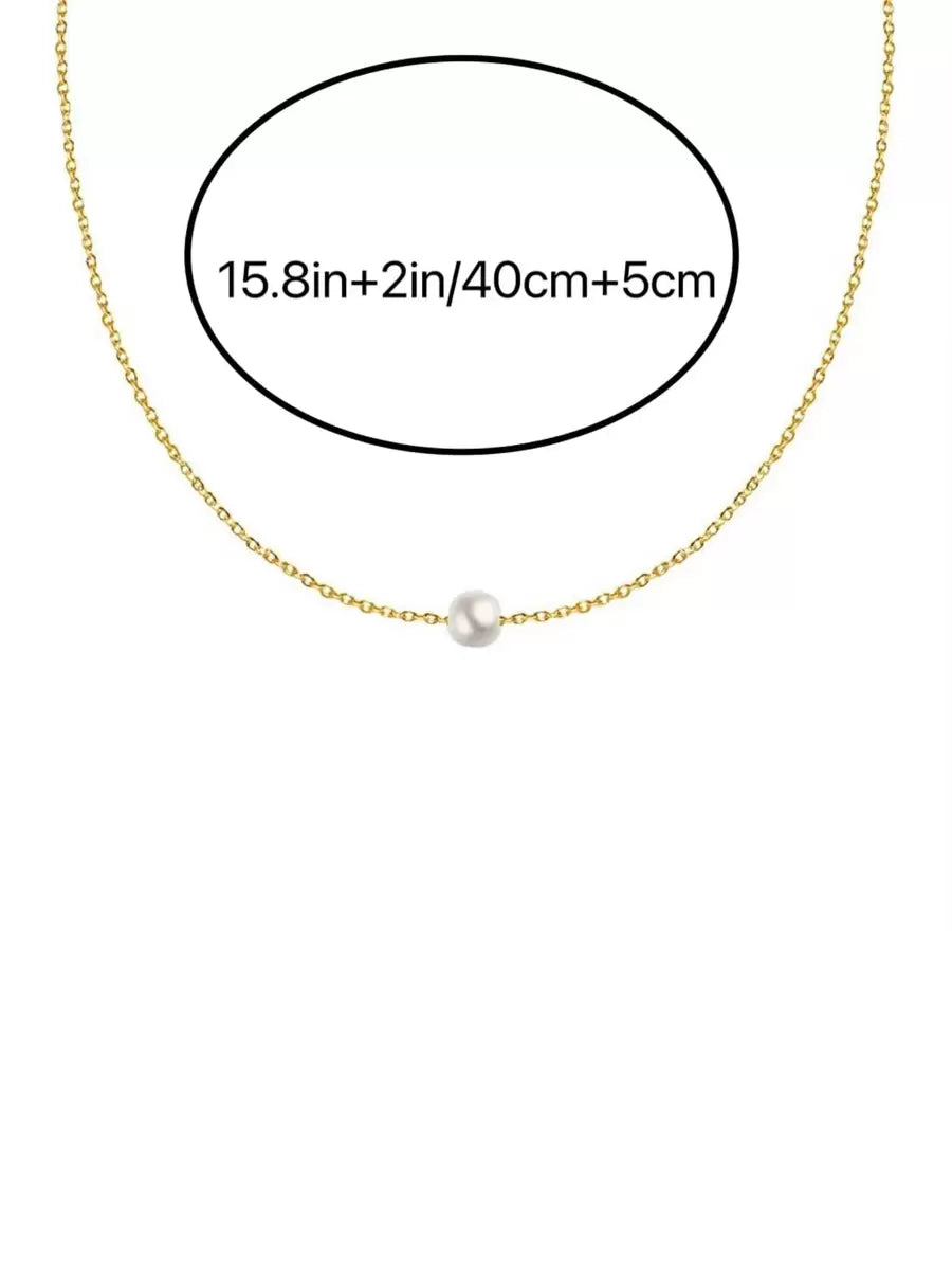1 Pieza Collar Con Colgante Simple Y Elegante Adecuado Para Uso Diario De Mujeres