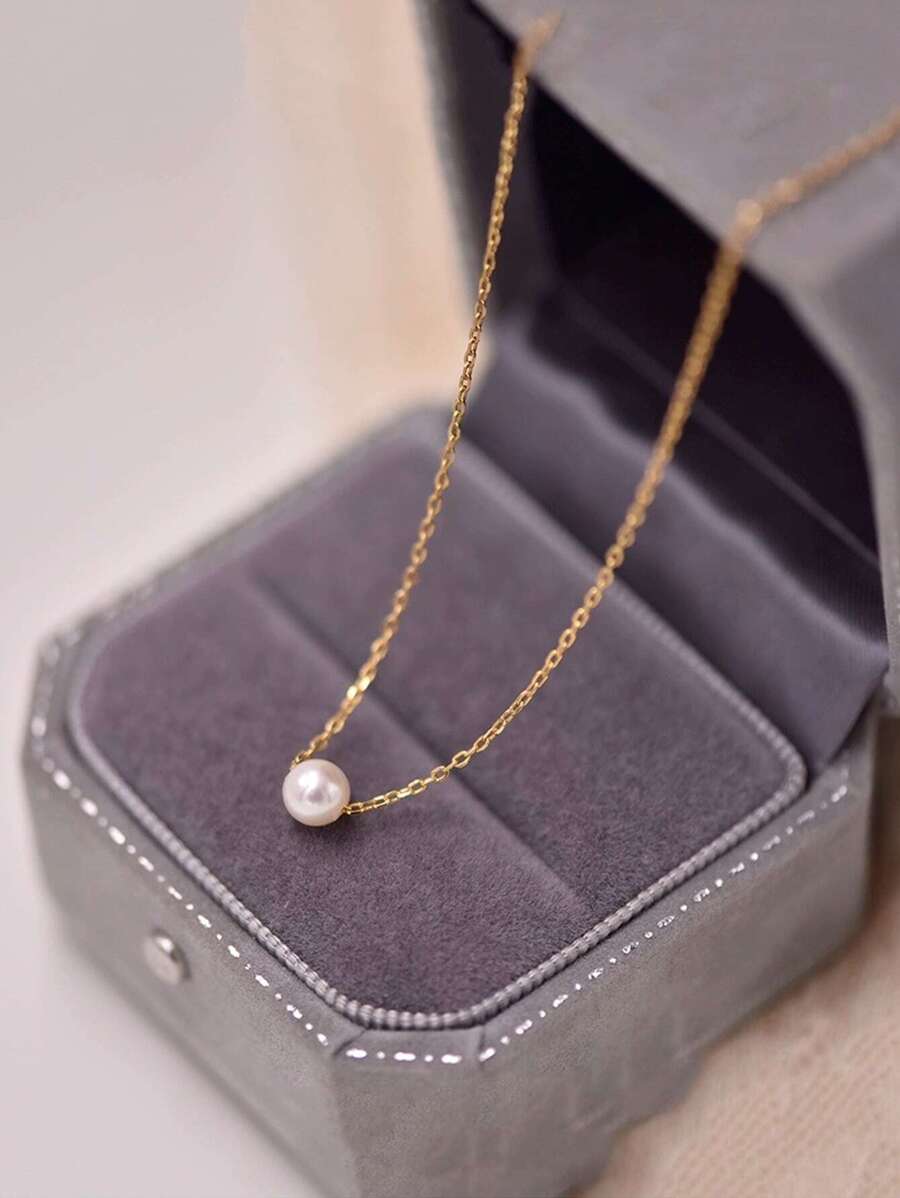 1 Pieza Collar Con Colgante Simple Y Elegante Adecuado Para Uso Diario De Mujeres