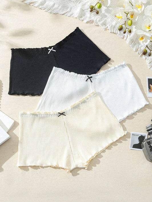 SHEIN Conjunto De Calzoncillos Boxers Decorados Con Lazo
