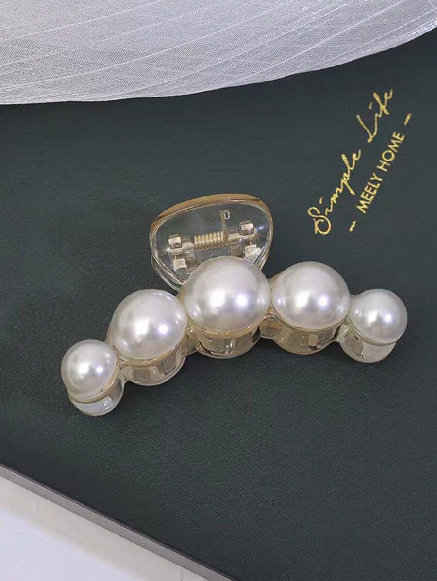 1 pieza Elegante y encantador accesorio de pelo con perla falsa para flequillo lateral y parte posterior de la cabeza, pinzas de verano, pasadores de pelo, pinzas de pelo, pinzas de pelo, pinzas de pelo, accesorios de pelo para mujer para vacaciones