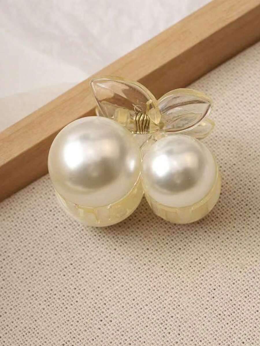 1 pieza Elegante y encantador accesorio de pelo con perla falsa para flequillo lateral y parte posterior de la cabeza, pinzas de verano, pasadores de pelo, pinzas de pelo, pinzas de pelo, pinzas de pelo, accesorios de pelo para mujer para vacaciones