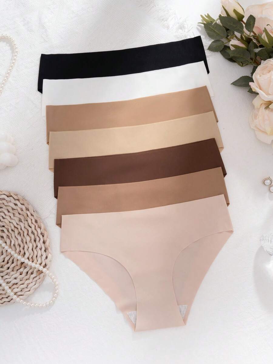 7 pares de bragas deportivas sin costuras, cómodas, transpirables y sexy de triángulo para mujeres