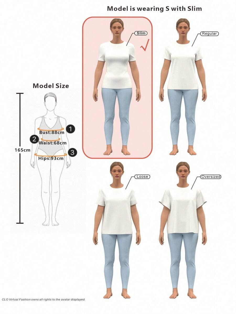 SHEIN EZwear Casual Minimalist Pattern Contrast Color Collar & Cuff Fitted Cropped Women T-Shirt, Suitable For Summer