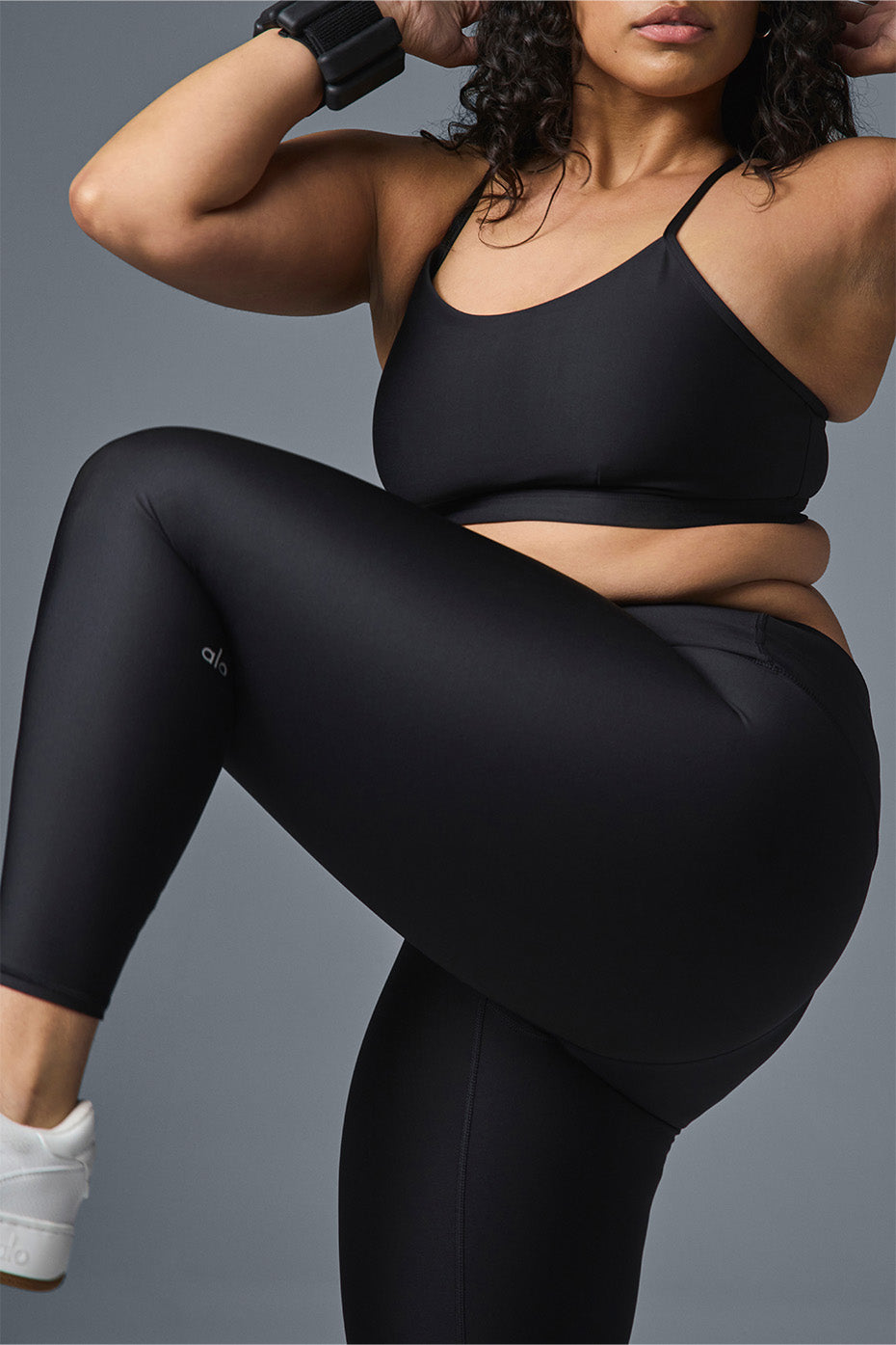 Leggings Airlift de cintura alta 7/8 - Negro