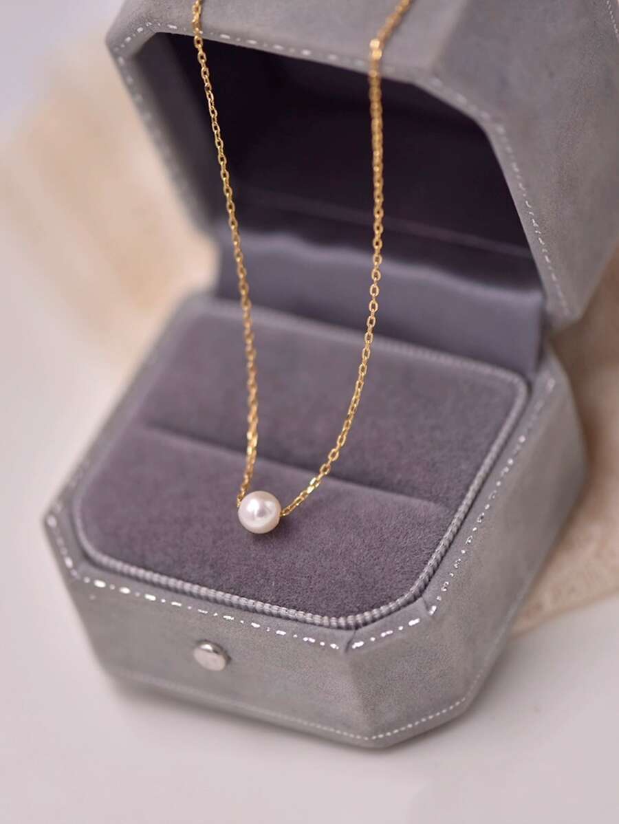 1 Pieza Collar Con Colgante Simple Y Elegante Adecuado Para Uso Diario De Mujeres