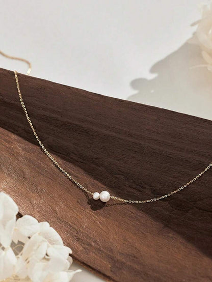 1 Pieza Collar Con Colgante Simple Y Elegante Adecuado Para Uso Diario De Mujeres