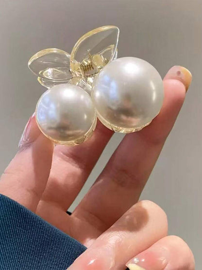 1 pieza Elegante y encantador accesorio de pelo con perla falsa para flequillo lateral y parte posterior de la cabeza, pinzas de verano, pasadores de pelo, pinzas de pelo, pinzas de pelo, pinzas de pelo, accesorios de pelo para mujer para vacaciones