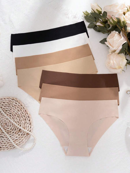 7 pares de bragas deportivas sin costuras, cómodas, transpirables y sexy de triángulo para mujeres