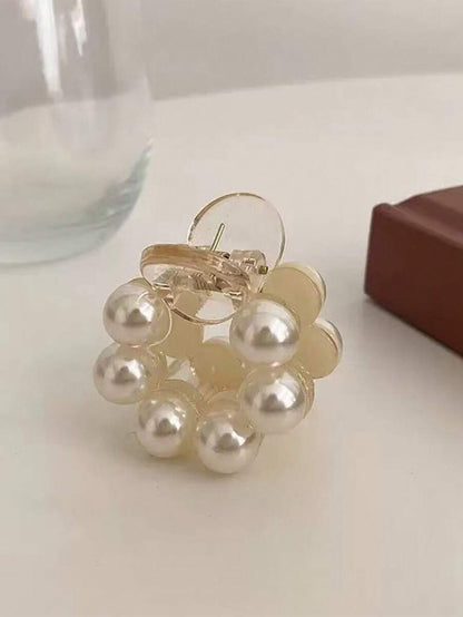 1 pieza Elegante y encantador accesorio de pelo con perla falsa para flequillo lateral y parte posterior de la cabeza, pinzas de verano, pasadores de pelo, pinzas de pelo, pinzas de pelo, pinzas de pelo, accesorios de pelo para mujer para vacaciones