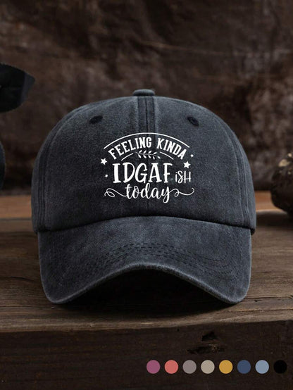 1 pieza Gorra de béisbol casual y ajustable para exteriores, con estampado de letras, de tela suave, estilosa y unisex para todas las estaciones, adecuada para uso diario
