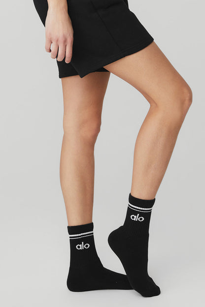 Unisex Half-Crew Throwback Medias