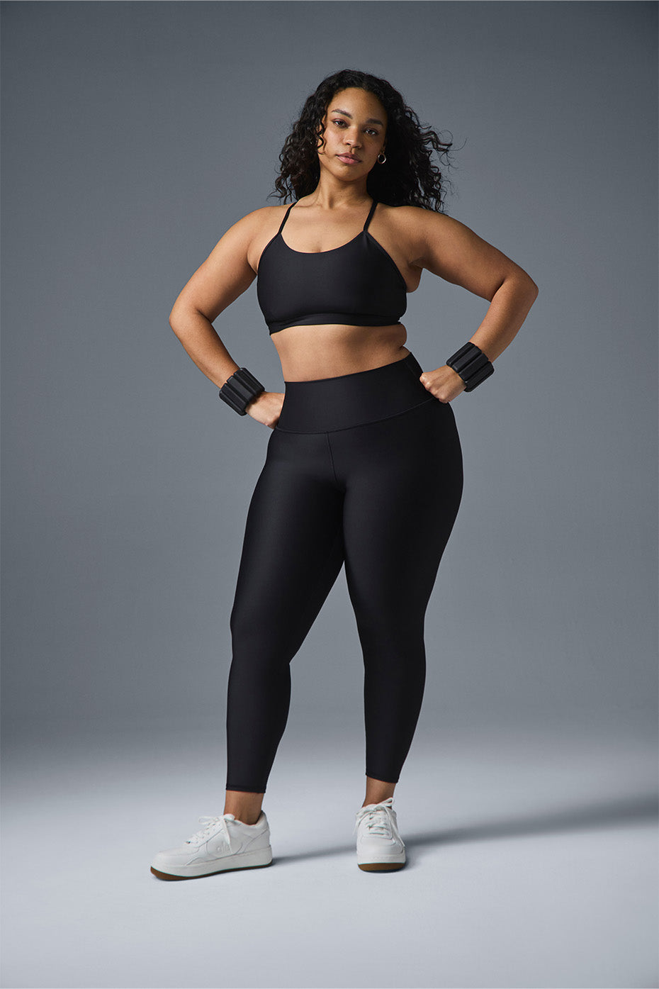 Leggings Airlift de cintura alta 7/8 - Negro