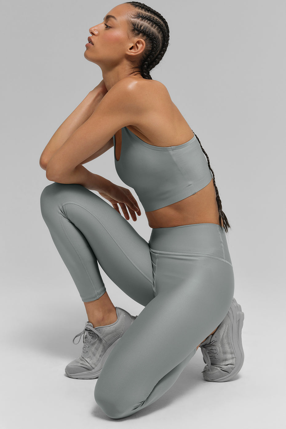 Leggings Airlift de cintura alta 7/8 - Gris Lunar